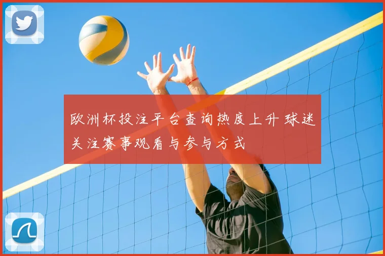 欧洲杯投注平台查询热度上升 球迷关注赛事观看与参与方式